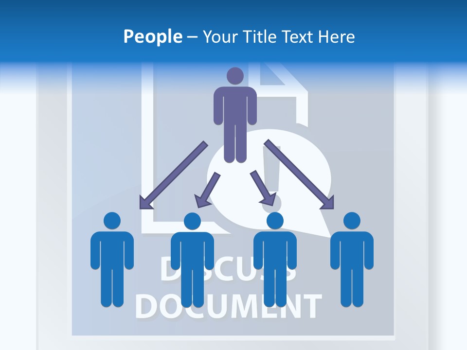 Blue Process Call Out PowerPoint Template