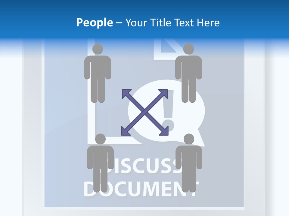 Blue Process Call Out PowerPoint Template