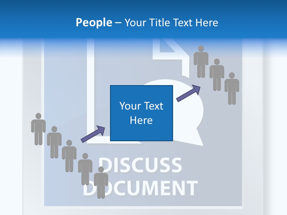 Blue Process Call Out PowerPoint Template