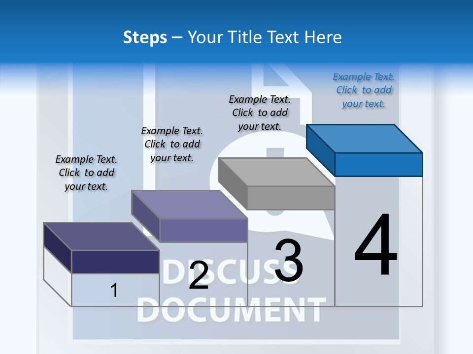 Blue Process Call Out PowerPoint Template