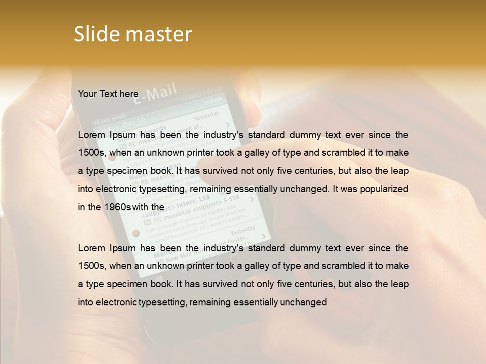 Message Internet Mail PowerPoint Template