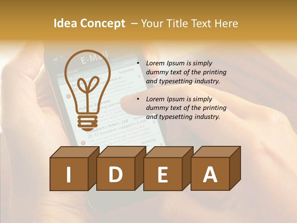 Message Internet Mail PowerPoint Template