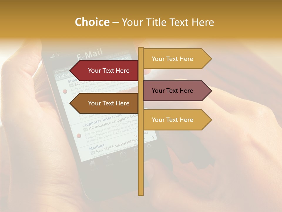 Message Internet Mail PowerPoint Template
