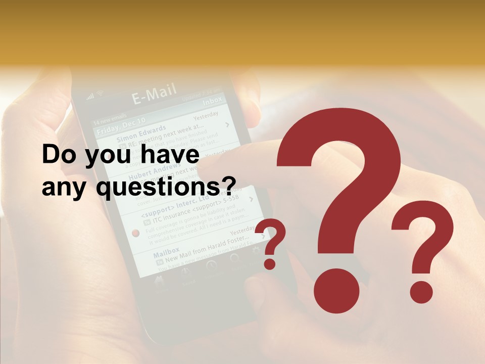 Message Internet Mail PowerPoint Template