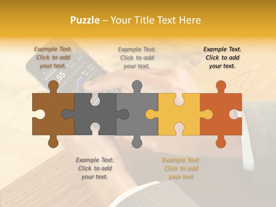 Anfassen Lesen Anzug PowerPoint Template