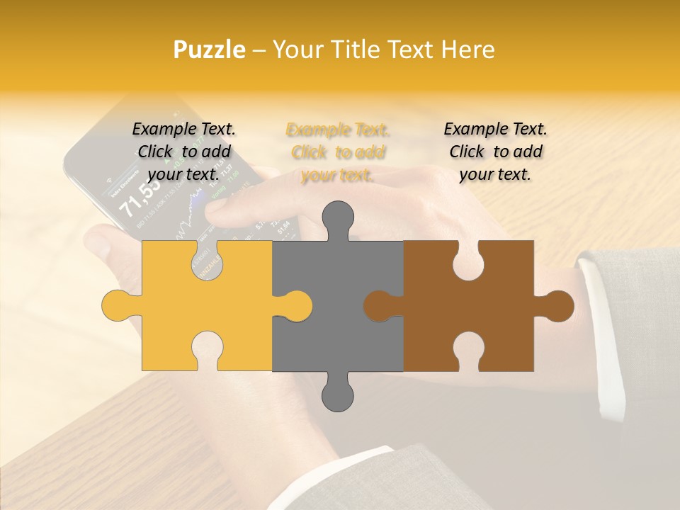 Anfassen Lesen Anzug PowerPoint Template