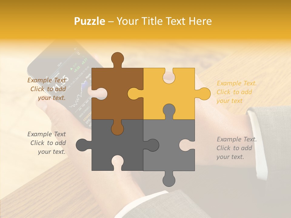 Anfassen Lesen Anzug PowerPoint Template