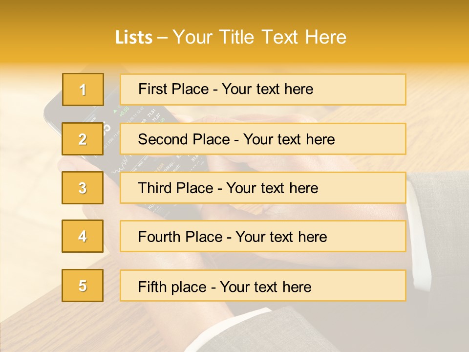 Anfassen Lesen Anzug PowerPoint Template