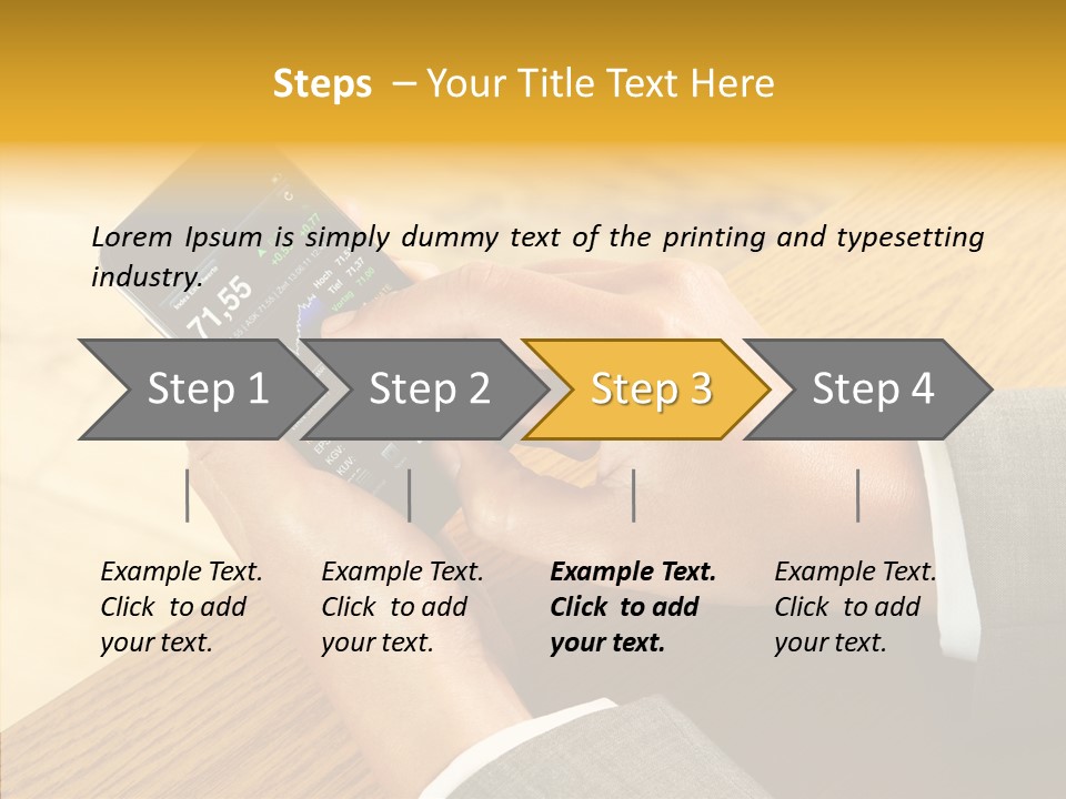 Anfassen Lesen Anzug PowerPoint Template