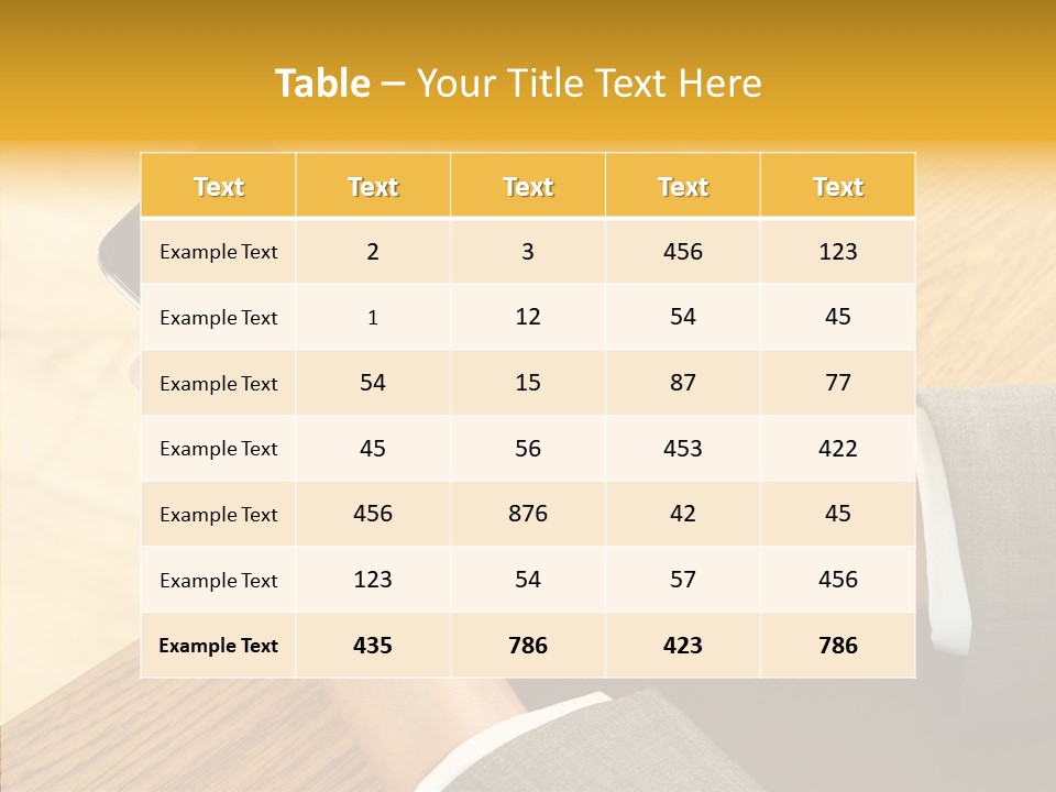 Anfassen Lesen Anzug PowerPoint Template