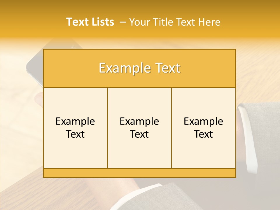 Anfassen Lesen Anzug PowerPoint Template