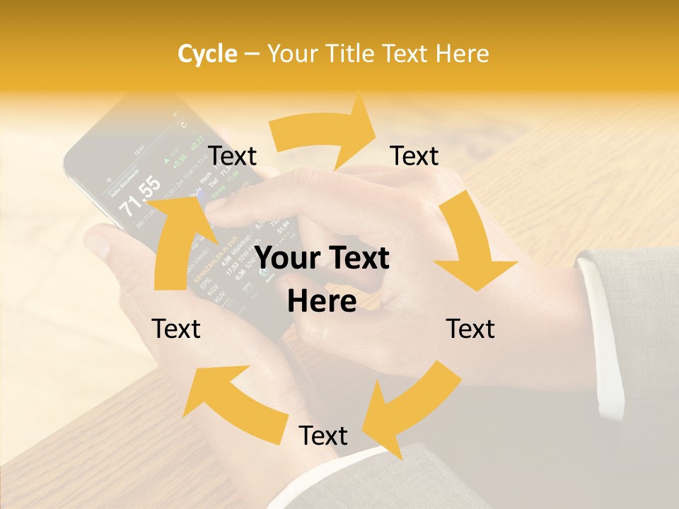 Anfassen Lesen Anzug PowerPoint Template