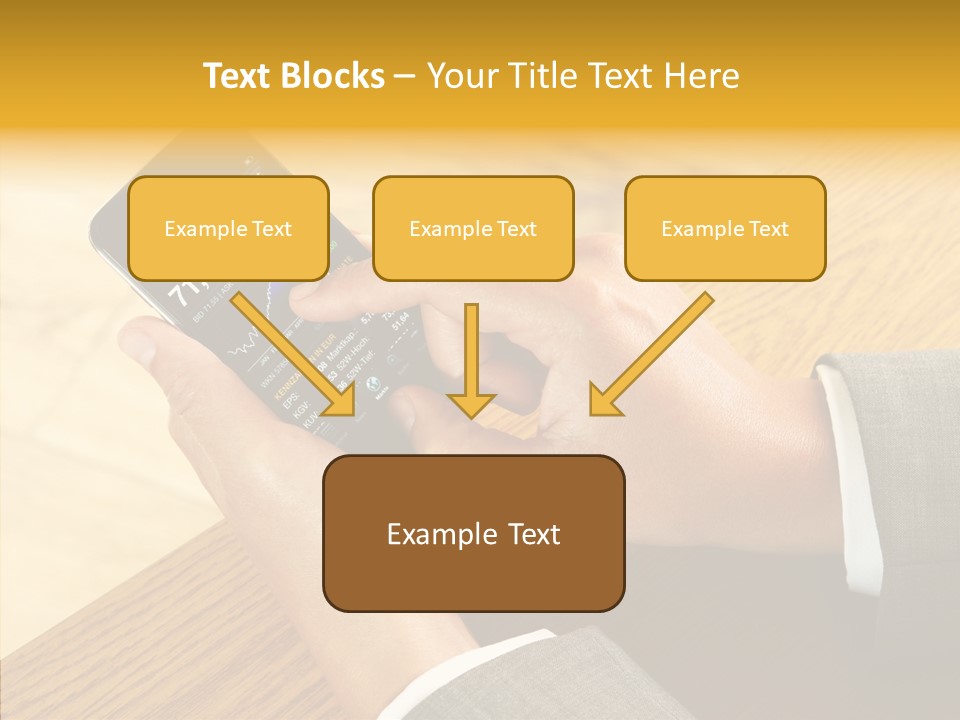 Anfassen Lesen Anzug PowerPoint Template