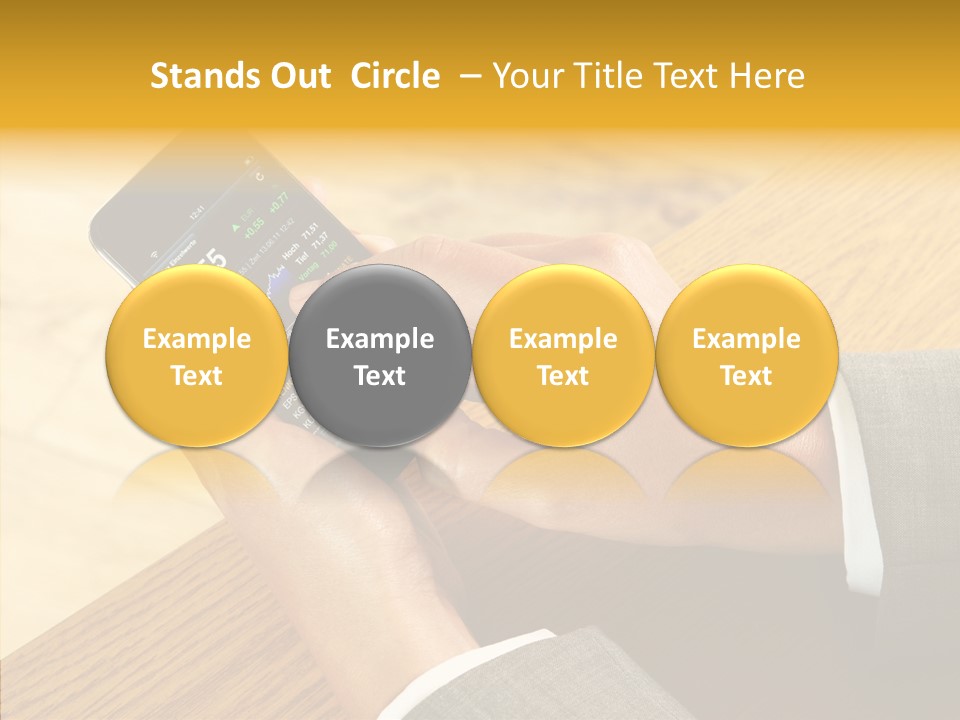 Anfassen Lesen Anzug PowerPoint Template