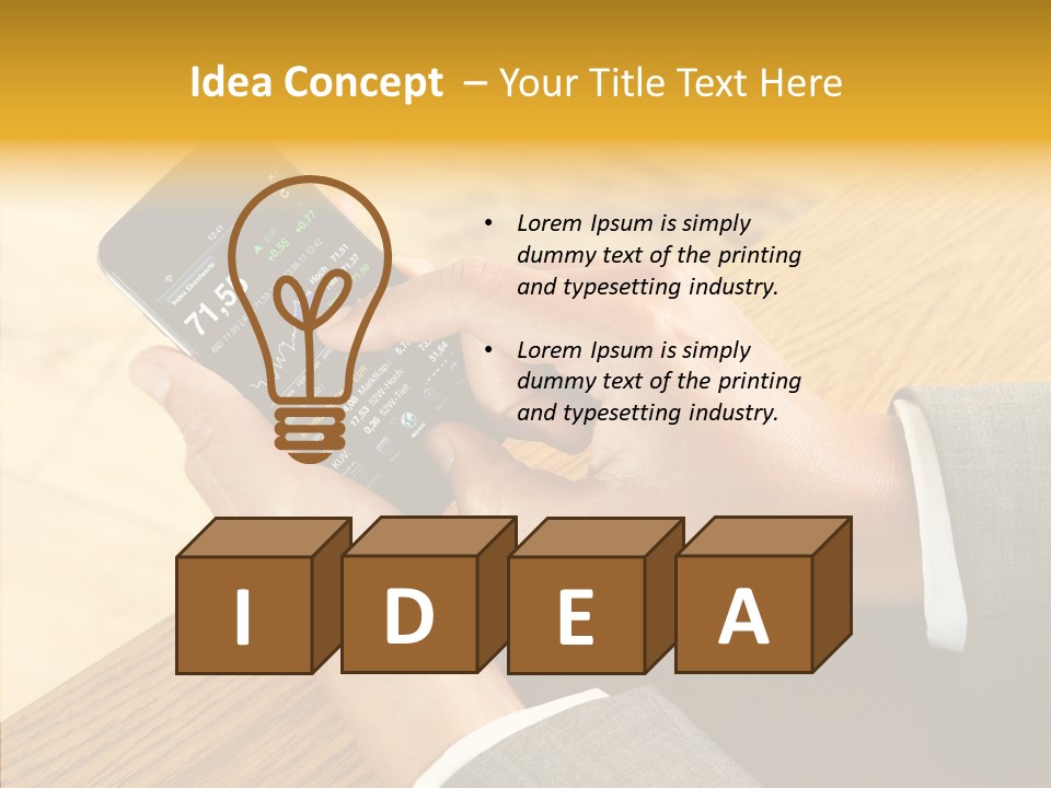 Anfassen Lesen Anzug PowerPoint Template