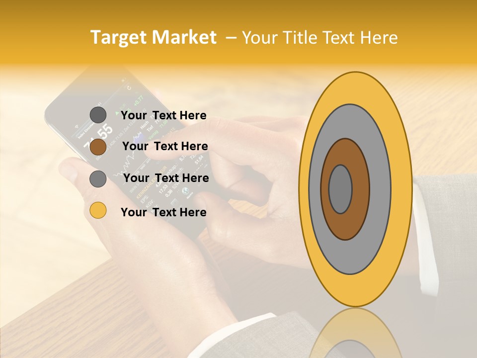 Anfassen Lesen Anzug PowerPoint Template