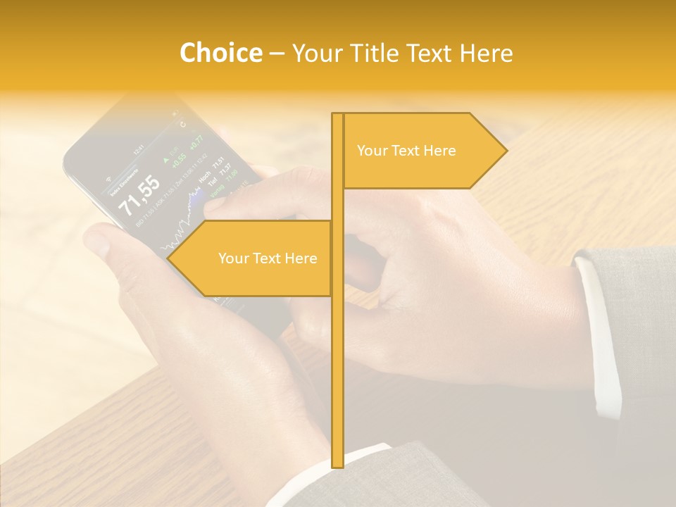 Anfassen Lesen Anzug PowerPoint Template