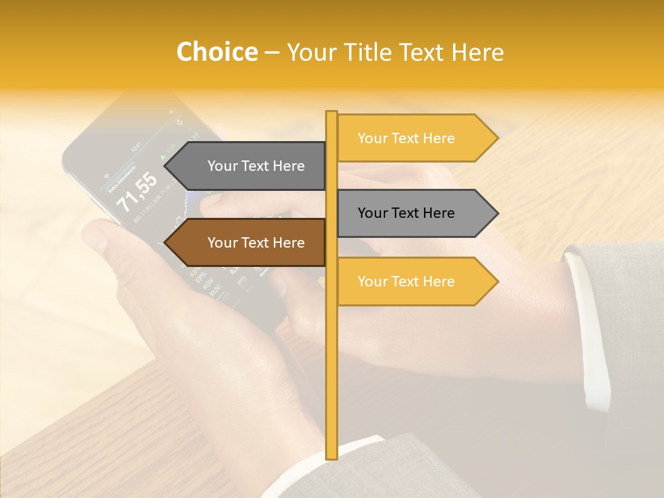 Anfassen Lesen Anzug PowerPoint Template