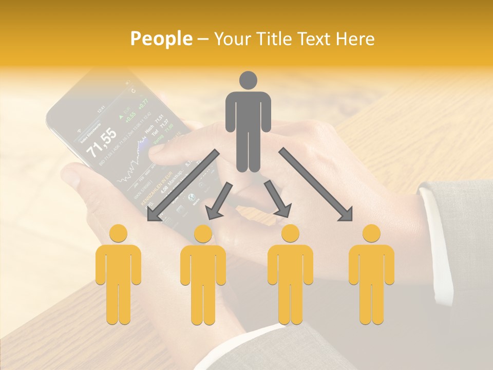 Anfassen Lesen Anzug PowerPoint Template