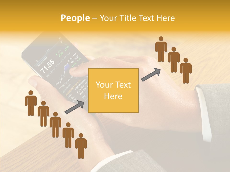 Anfassen Lesen Anzug PowerPoint Template