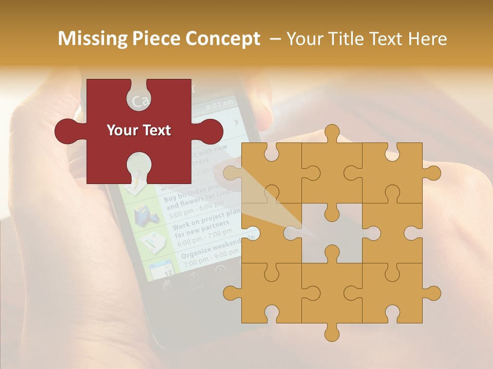 Schedule Finger Trading PowerPoint Template