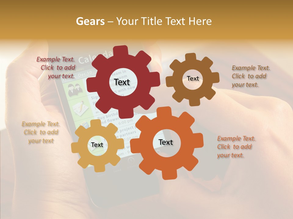 Schedule Finger Trading PowerPoint Template
