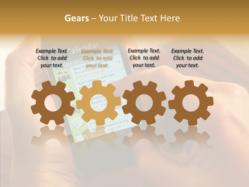 Schedule Finger Trading PowerPoint Template