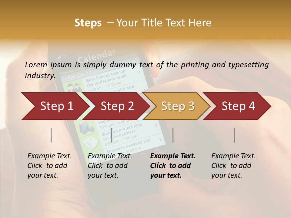 Schedule Finger Trading PowerPoint Template