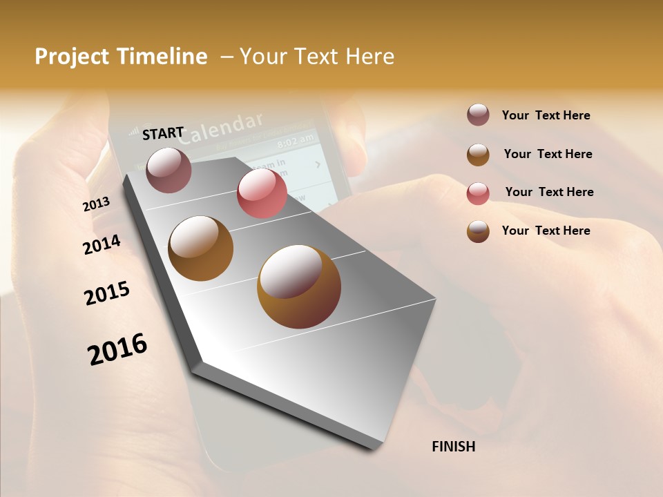 Schedule Finger Trading PowerPoint Template
