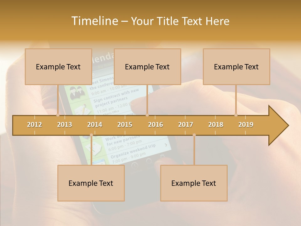 Schedule Finger Trading PowerPoint Template