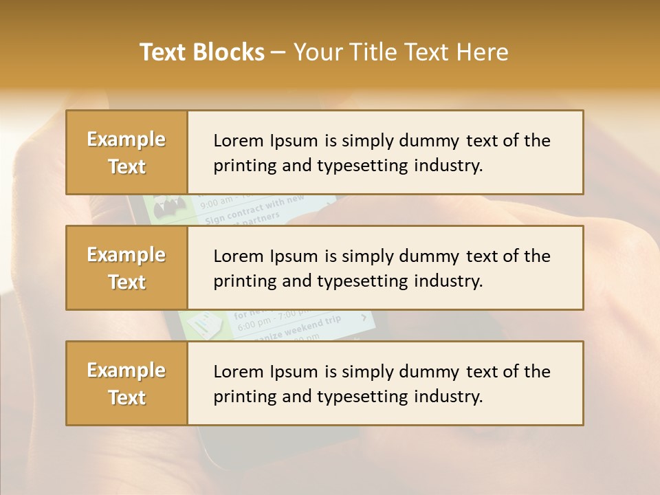Schedule Finger Trading PowerPoint Template