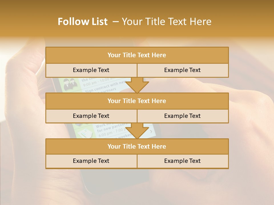 Schedule Finger Trading PowerPoint Template