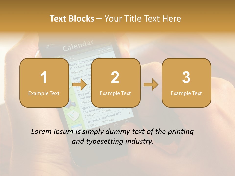 Schedule Finger Trading PowerPoint Template