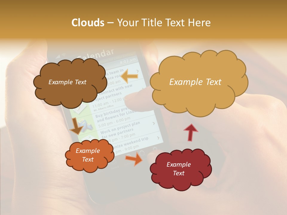 Schedule Finger Trading PowerPoint Template
