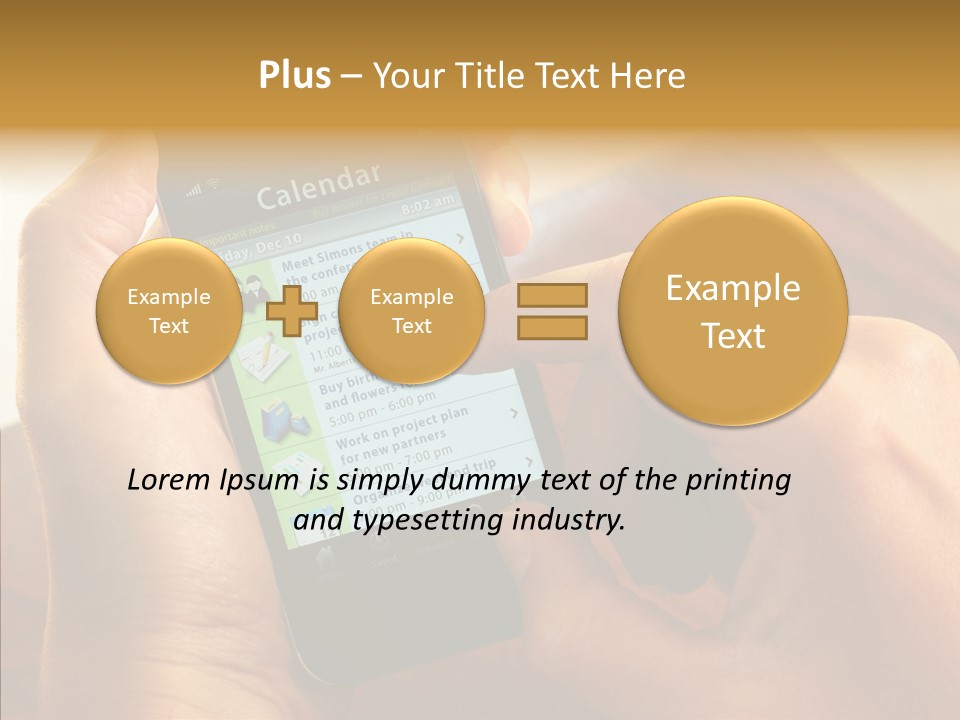 Schedule Finger Trading PowerPoint Template
