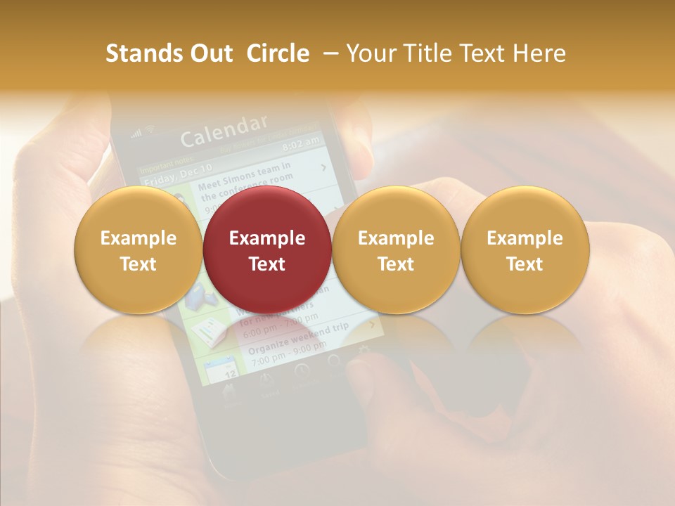 Schedule Finger Trading PowerPoint Template