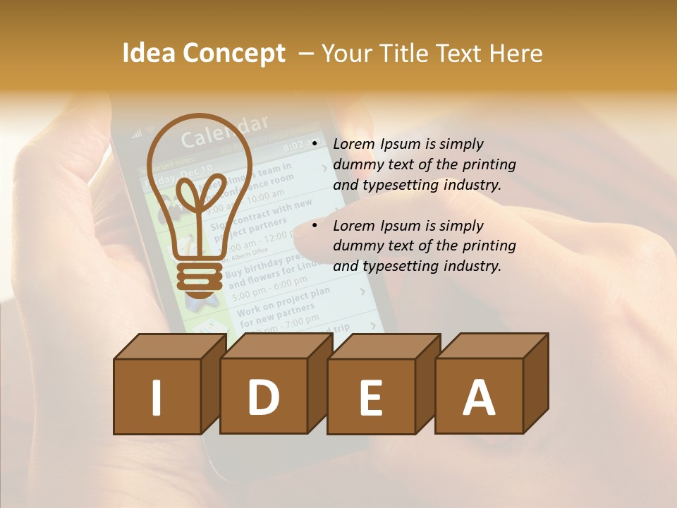 Schedule Finger Trading PowerPoint Template