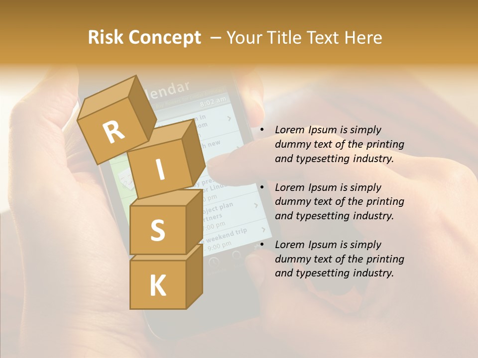 Schedule Finger Trading PowerPoint Template