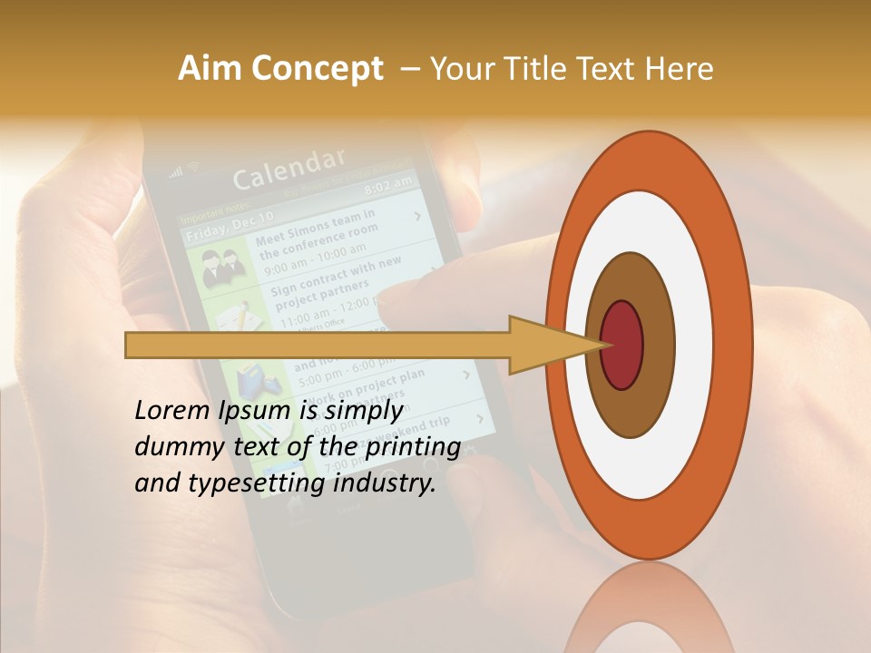 Schedule Finger Trading PowerPoint Template
