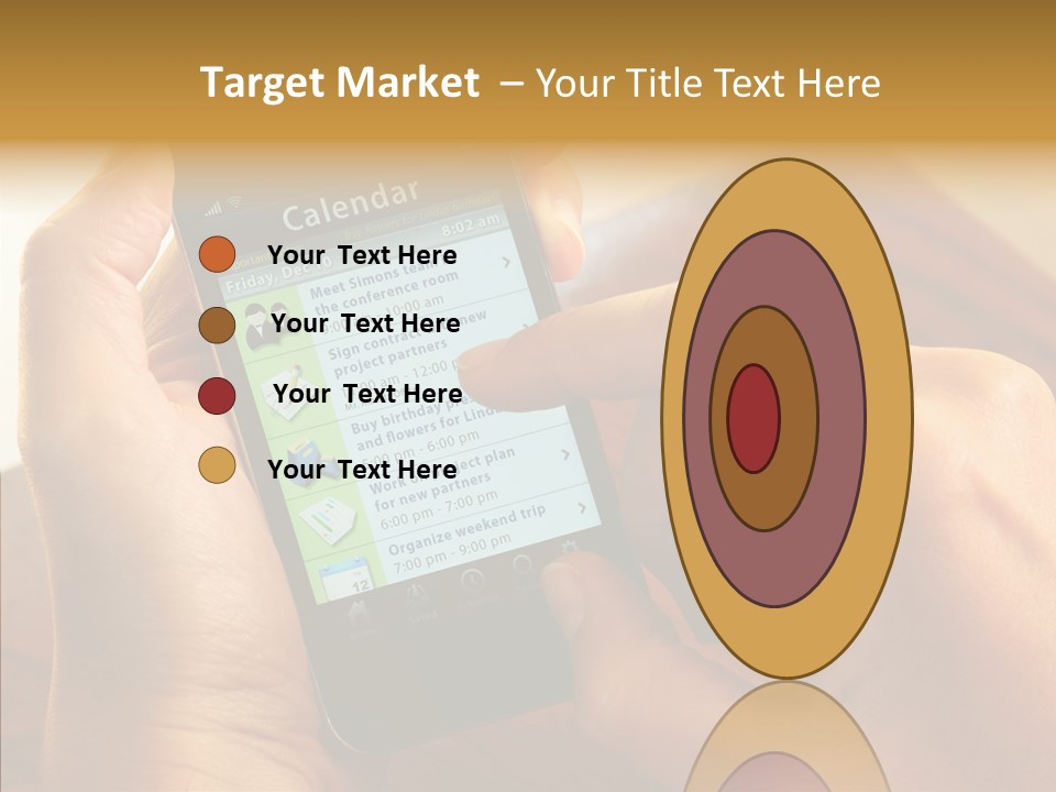 Schedule Finger Trading PowerPoint Template