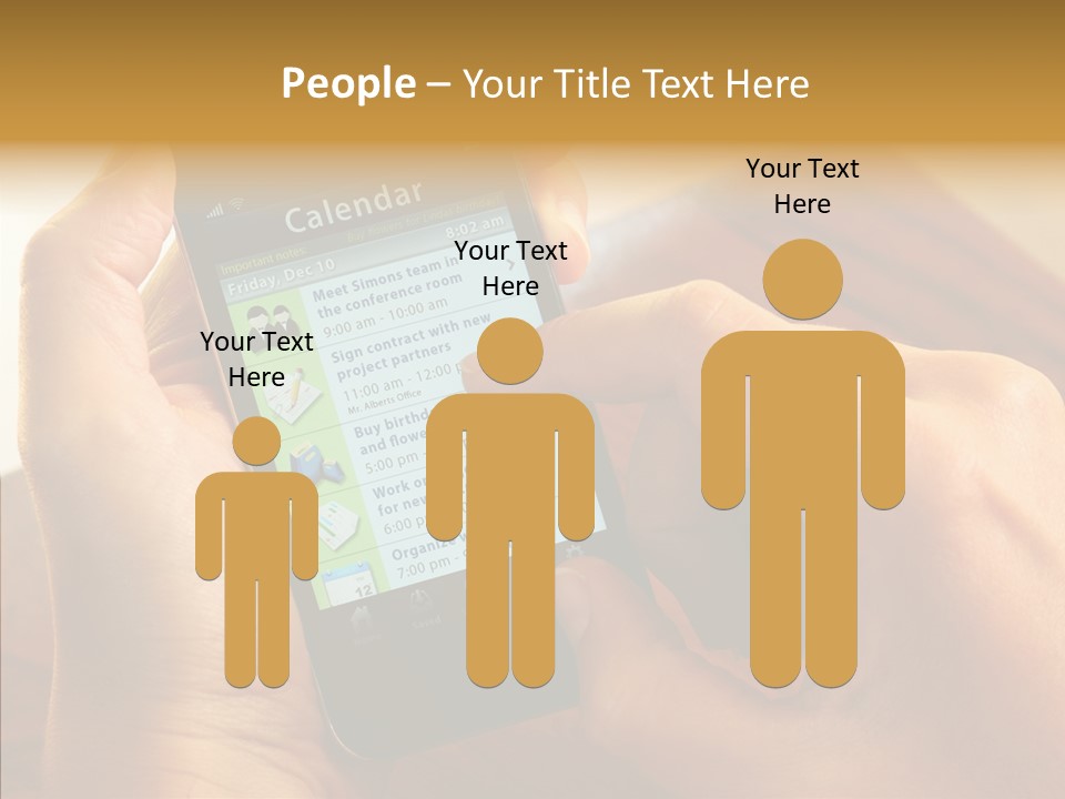 Schedule Finger Trading PowerPoint Template