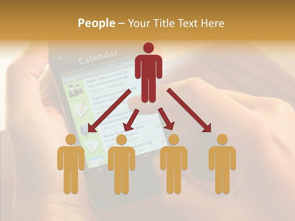 Schedule Finger Trading PowerPoint Template
