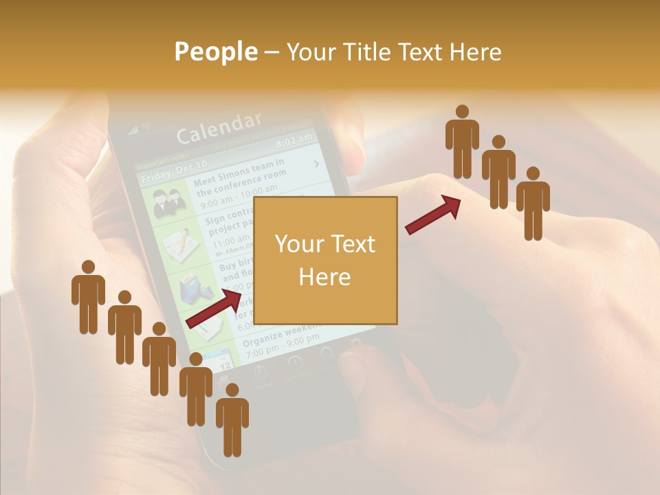 Schedule Finger Trading PowerPoint Template