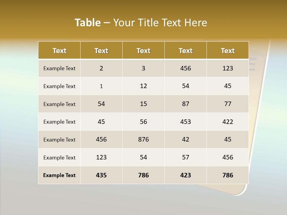 Card Banking Golden PowerPoint Template