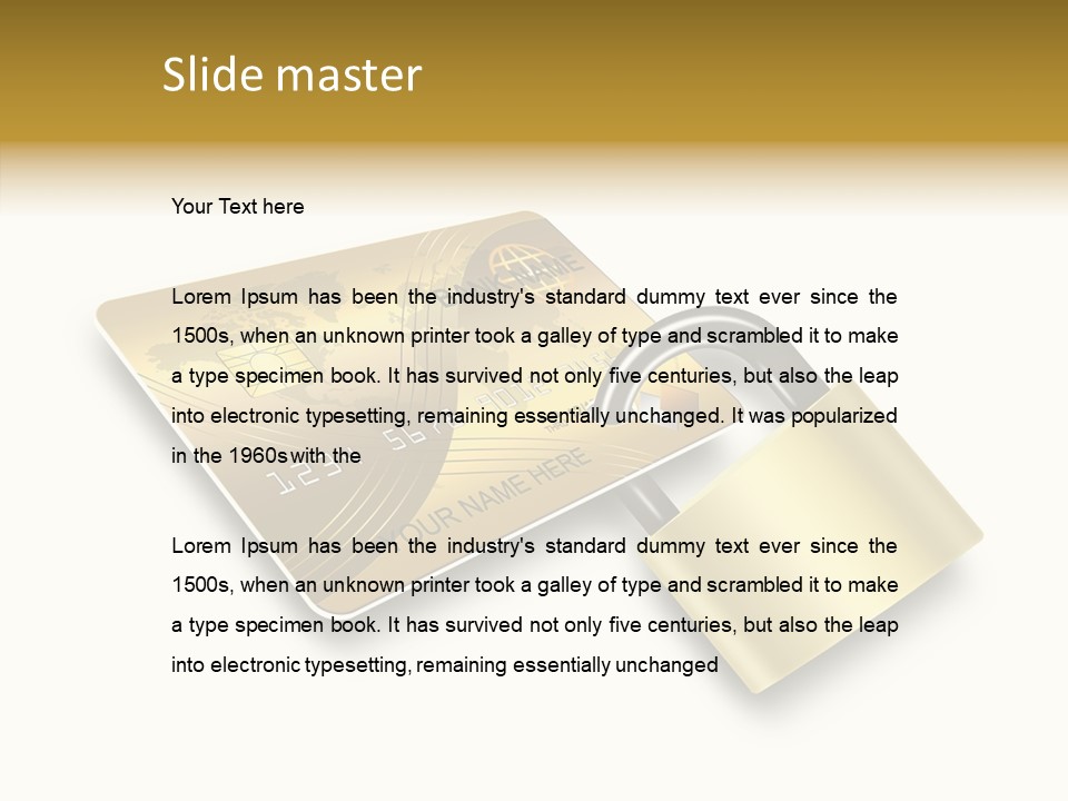 Pay Sign Number PowerPoint Template