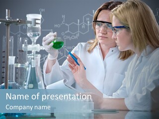 Beaker Dna Experiment PowerPoint Template