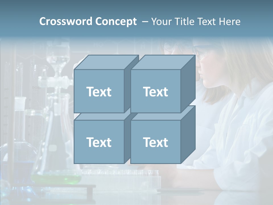 Beaker Dna Experiment PowerPoint Template