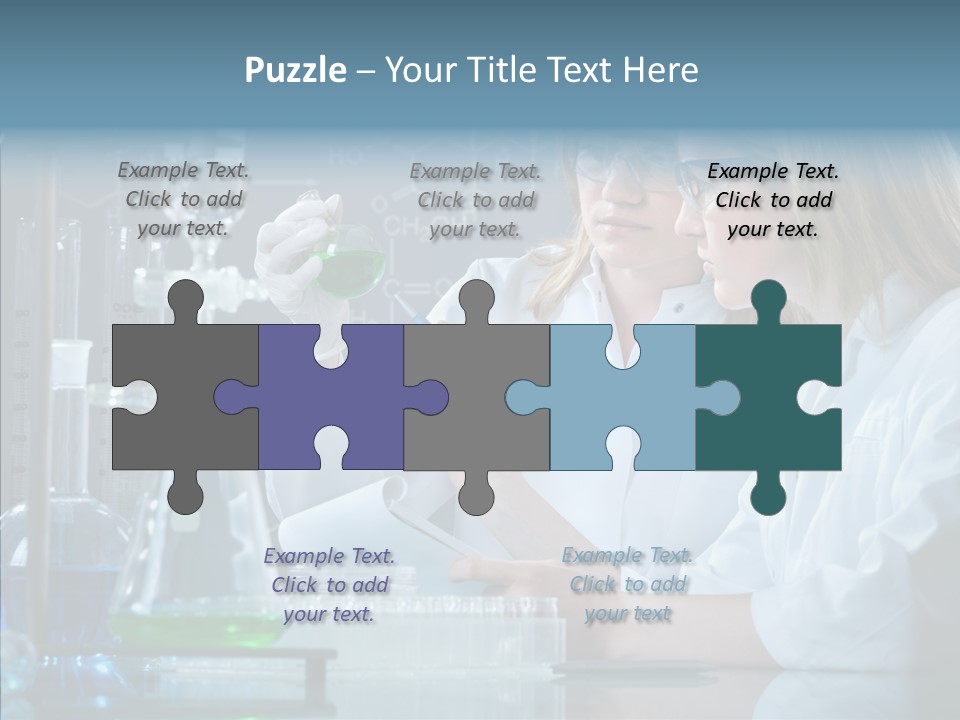 Beaker Dna Experiment PowerPoint Template