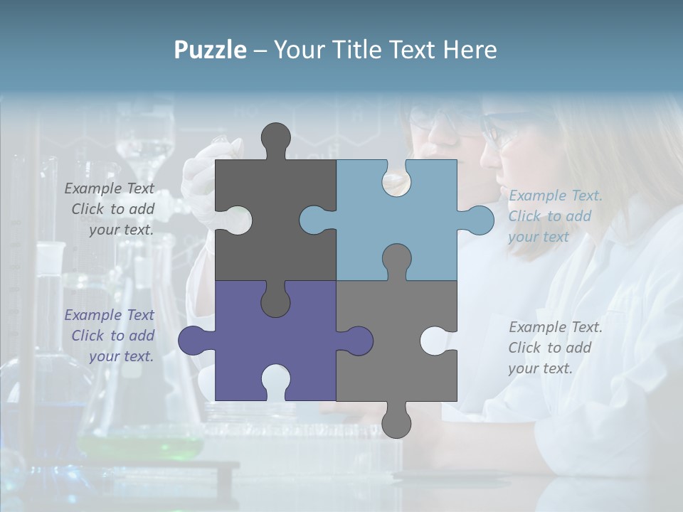 Beaker Dna Experiment PowerPoint Template