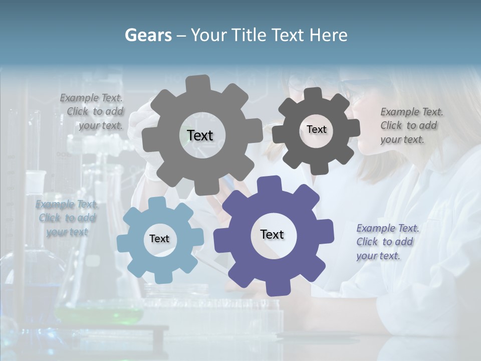 Beaker Dna Experiment PowerPoint Template